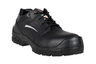 Preston EH PR Black Leather Shoe, Black Fabric, APT Plate/Overcap