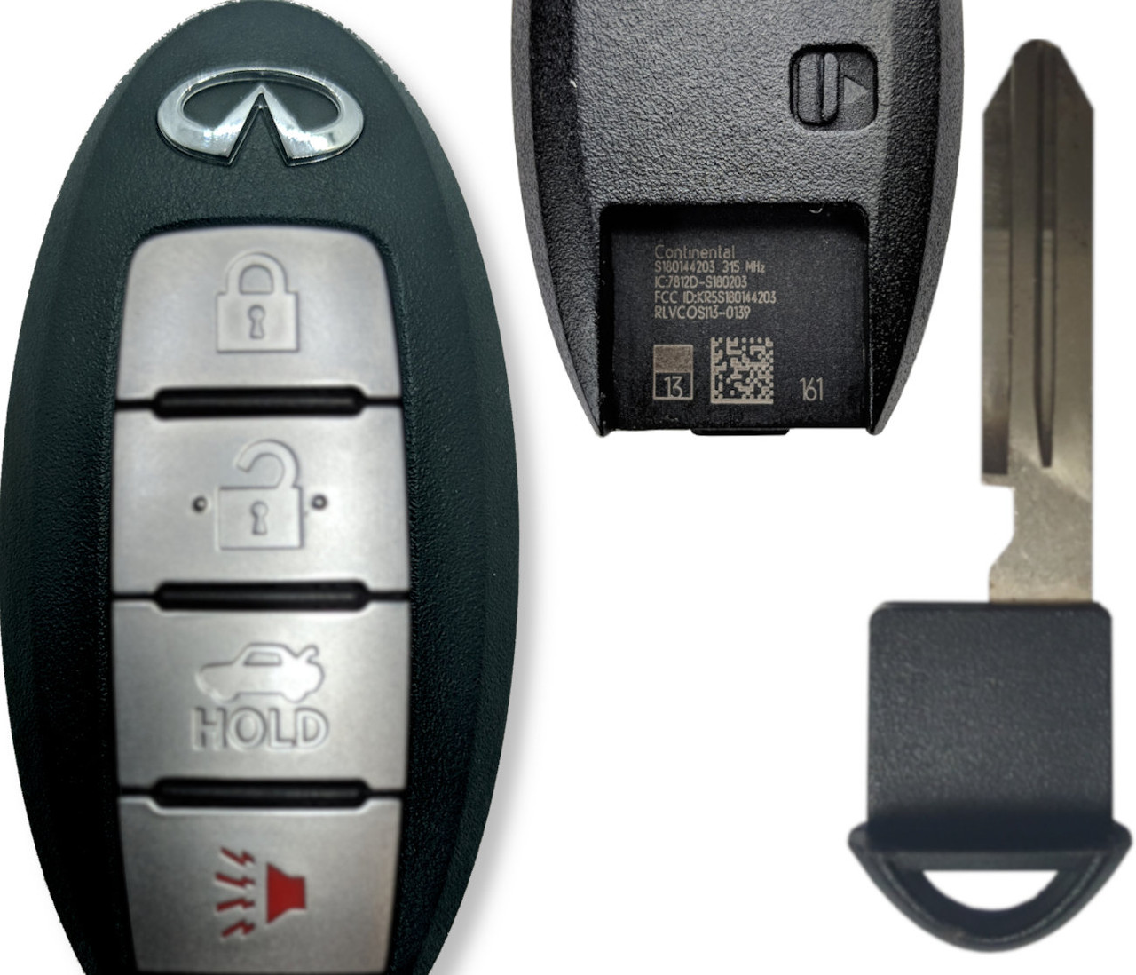 Infiniti Q50 4 Btn S180144203 285E3-4HD0C Remote Key Fob - KeylessJoe