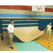 Deluxe Gym Floor Covers 32 oz. Tan/Royal