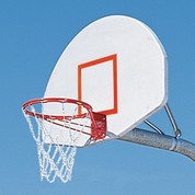 MacGregor Double Rim Extra-Tough Playground Basketball System with Aluminum Backboard 5' Ext