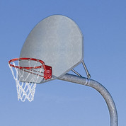 MacGregor Heavy Duty Basketball System with Double Rim and Chain Net with 5' Extension