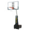 Bison Club Court Portable and Adjustable Height Indoor Basketball System with Glass Backboard