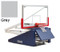 Grey Indoor Portable Porter 735 Adjustable Height Basketball System