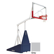 Folded Grey Indoor Portable Porter 735 Adjustable Height Basketball System