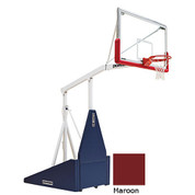 Maroon Indoor Portable Porter 735 Adjustable Height Basketball System