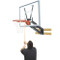 Bison Wall Mount Adjustable Height QwikChange Acrylic Basketball System - Acrylic Backboard