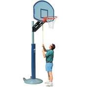 Bison QwikChange Adjustable Height Fan Backboard Basketball System