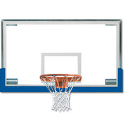 Royal Spalding Superglass Collegiate and High School Basketball Backboard and Goal Package