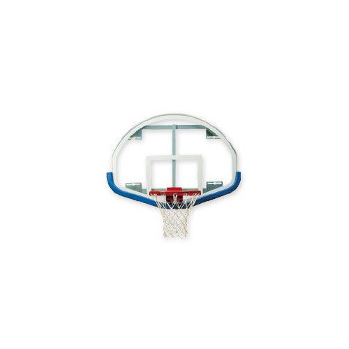 Bison Fan Shaped Glass Basketball Backboard Only