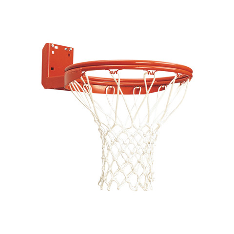 Bison Rear Mount Double Rim Basketball Goal for Outdoor Use
