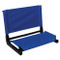 Black Portable Patented Stadium Chair Stadium Bleacher Seat with Back Support