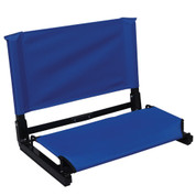 Navy Portable Large Deluxe Stadium Chair Stadium Bleacher Seat with Back Support