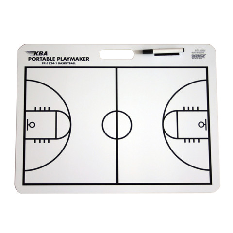Portable Two Sided Playmaker Basketball Dry Erase Lap Board