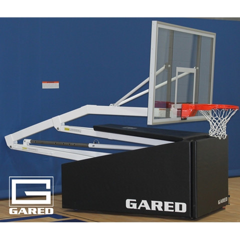 Storing the Gared Sports Hoopmaster C72 Portable Basketball Goal is easy.