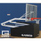 Storing the Gared Sports Hoopmaster C72 Portable Basketball Goal is easy.