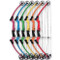 Red Left Genesis Fiberglass and Aluminum Instruction Archery Bow for Students