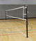 3" Aluminum USVBA Power Volleyball System Set with Net and Standards