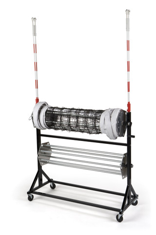 Volleyball Winding Net and Antenna Rolling Storage Cart - Stackhouse