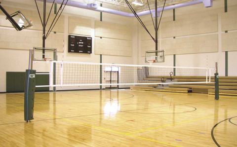 Libero Collegiate Volleyball Net System - One-Court - Gared Sports 7200
