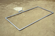 Softball Batters Box Layout Template for Chalking - 3' x 5.5' by Stackhouse