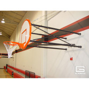 Four Point Side Fold Wall Mount Basketball Goal 4ft to 6ft Extension - Gared Sports 2500-4064