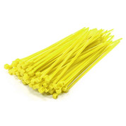 Poly-Cap Yellow 18'' Tie Wraps 100 per pack