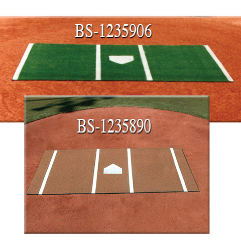 Home Plate Mat Clay 6' x 12'