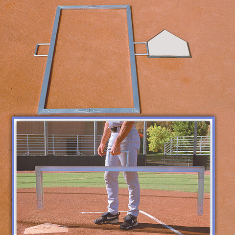 Foldable Batter's Box Template-3' x 6'