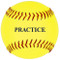 11'' Yellow Practice Softball