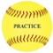 12'' Yellow Practice Softball