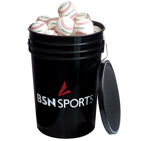 BSN SPORTS Bucket w/3 dz 79P Baseballs