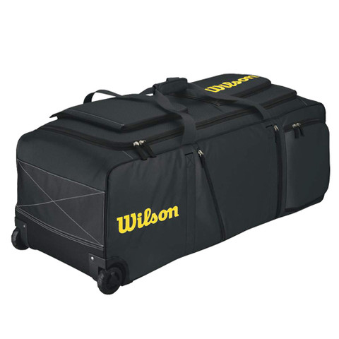 Wilson Pudge Catchers Bag on Wheels - Black
