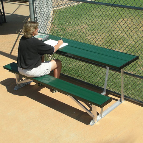 7.5' Scorer's Table With Bench-Natural