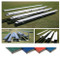 4 Row 7.5' Low Rise Bleacher - Colored - Navy