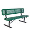 6' Bench w/ Back - Portable Perforated