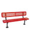 8' Bench w/ Back-Surface Mnt Perforated