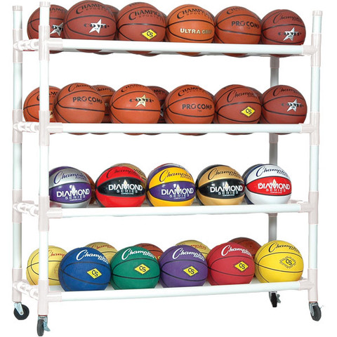 Heavy-Duty Cart For up to 40 Basketballs
