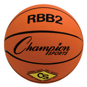 Champion Sports Junior Size Pro Rubber Basketball - Orange