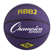 Champion Sports Junior Size Pro Rubber Basketball - Purple