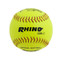 11" Softball Optic Yellow Leather Cover - 47 Poly Core