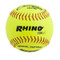 12" Softball Optic Yellow Leather Cover - 47 Poly Core