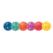 Assorted Color (Green, Orange, Purple, Red, Blue, Yellow) Plastic Baseball Set - 9"