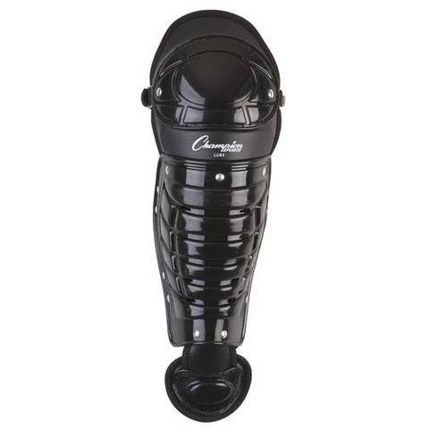 Single Knee Baseball Leg and Shin Guard - Black - Age 9-12