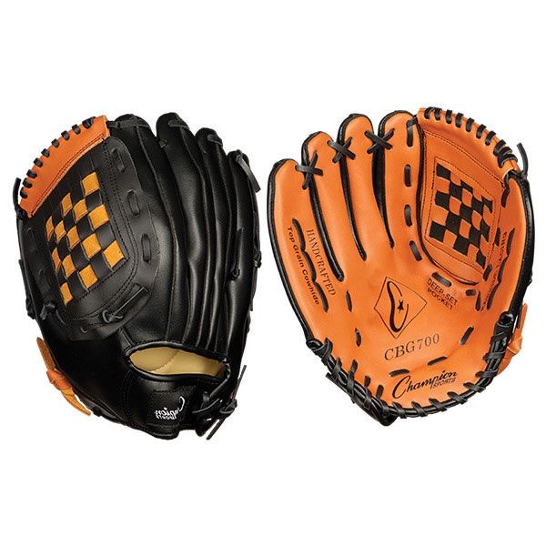 Baseball and Softball Leather and Vinyl Fielder's Glove Full Right 12" Head Coach Sports