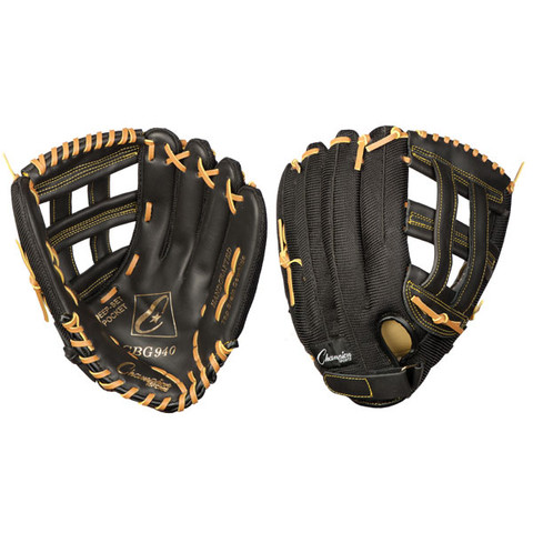 Baseball and Softball Leather and Nylon Glove - 12"