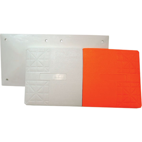 Orange and White Baseball Breakaway Double First Base