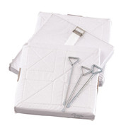Baseball Foam Filled Quilted Cover Base Set with 1 Strap