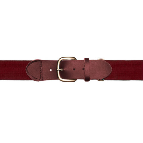 Maroon Adjustable Adult Baseball Uniform Belt - Size 22"- 46"