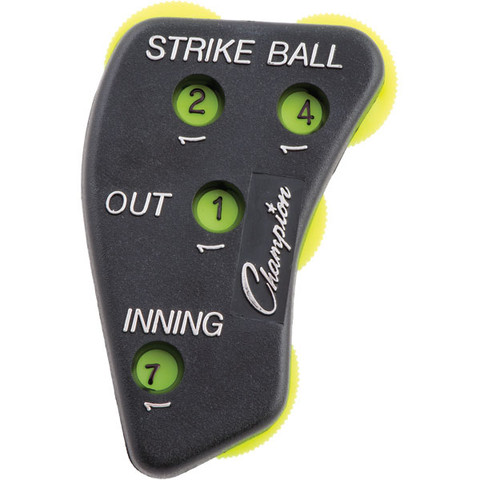 Plastic 4-Way Plastic Baseball Umpire Indicator - Strikes, Balls, Outs, Innings