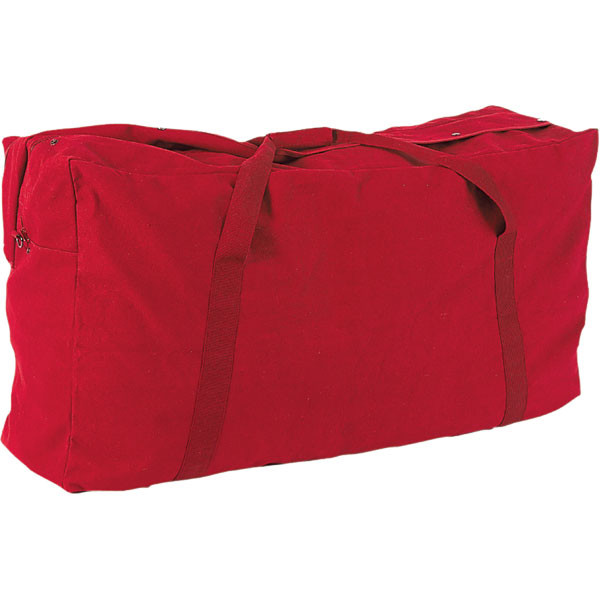 Red Oversized Canvas Zippered Duffle Bag 42-Inch 22 oz. - Head Coach Sports